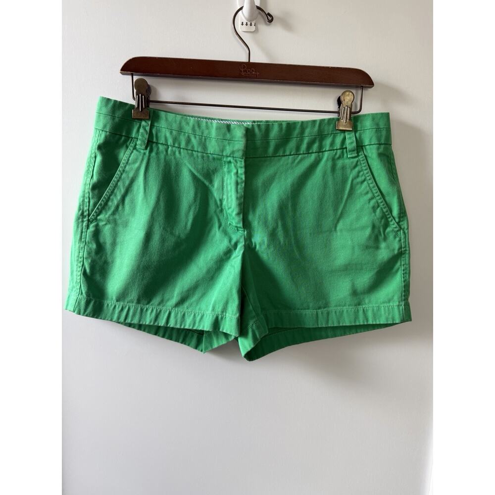J.Crew Chino Shorts Women’s Size 8 Green Classic Casual Summer